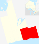 Clarington within Durham Region